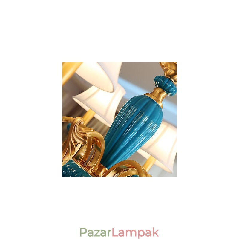 Minden réz csillár Jade dekoratív csillár KP
