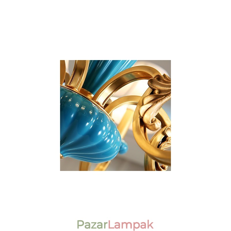 Minden réz csillár Jade dekoratív csillár KP