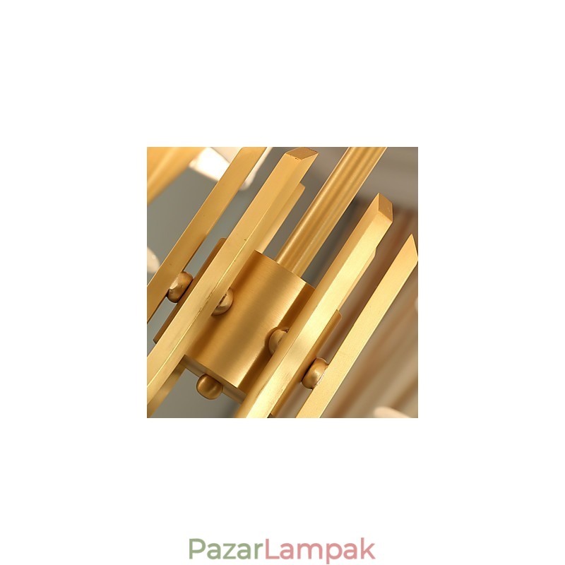 Tiszta sárgaréz csillár Jade dekoratív csillár