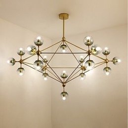 Twenty_one Light posztmodern európai stílusú Modo fém üveg függőlámpa az előcsarnok díszítése ipari csillár lámpa