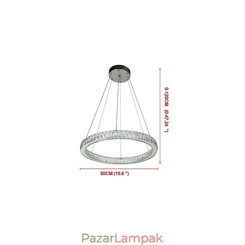 Fényszabályozható gyűrűs Indoo mennyezeti függőlámpa Modern csillár világító csillár lámpa távirányítóval