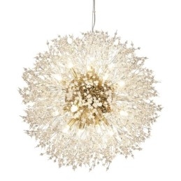 Firework Globe Dandelion Chrome jellemző kristály fém csillár