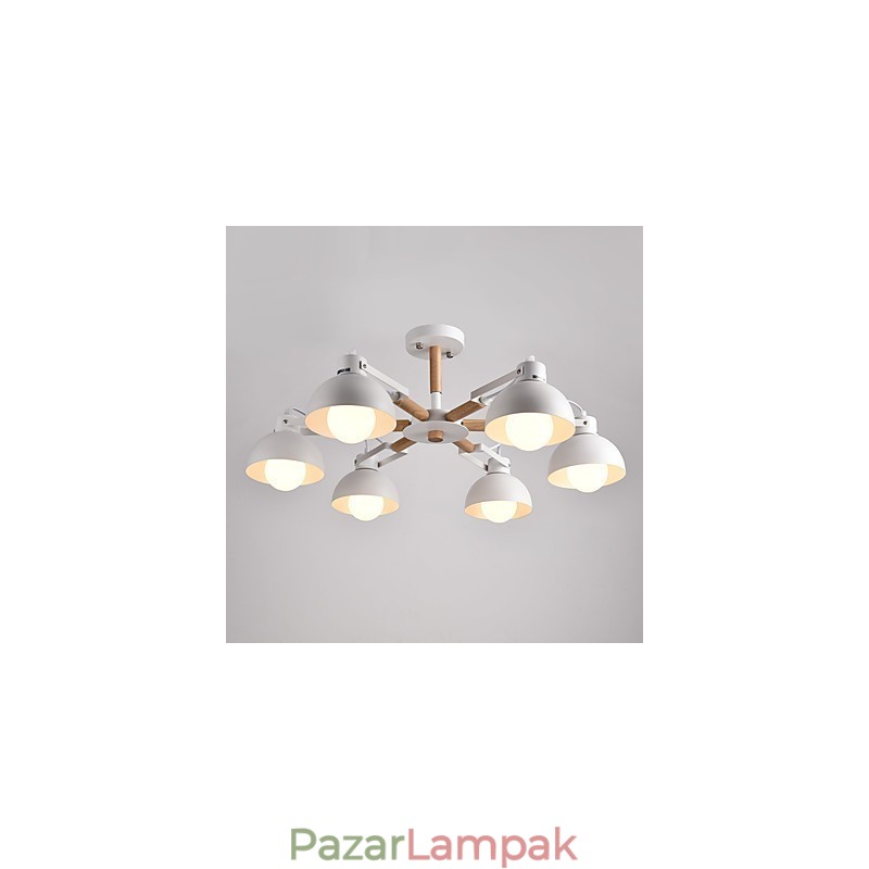 Hagyományos klasszikus rusztikus Lodge vintage retro festés mini stílusú fémcsillárhoz