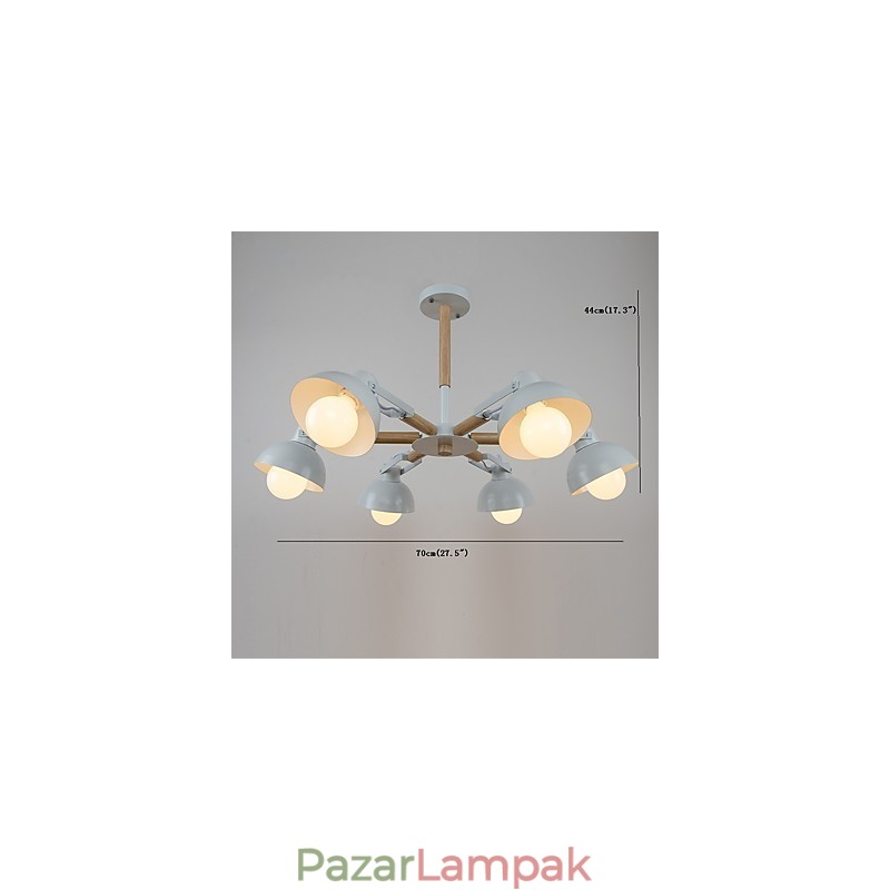 Hagyományos klasszikus rusztikus Lodge vintage retro festés mini stílusú fémcsillárhoz