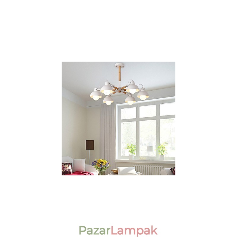 Hagyományos klasszikus rusztikus Lodge vintage retro festés mini stílusú fémcsillárhoz