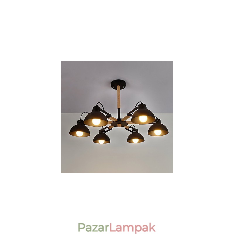 Hagyományos klasszikus rusztikus Lodge vintage retro festés mini stílusú fémcsillárhoz