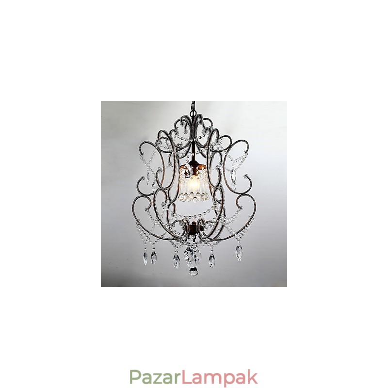 Modern csillár dizájn Vintage csillár loft kristály lámpatest, fényes függőlámpa