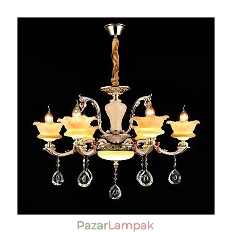 Modern, modern, hagyományos, klasszikus cinkötvözet funkció a kristály mini stílusú fém függőlámpához