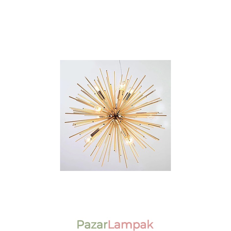 Retro Imitation Copper Creative line 10 Lights