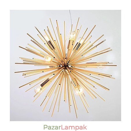 Retro Imitation Copper Creative line 10 Lights Retro Imitation Copper Creative line 10 Lights