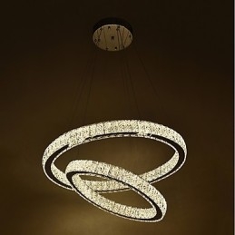 Beltéri kristálycsillár modern függesztékes mennyezeti lámpa szabályozható világító lámpa távirányítóval