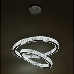 Beltéri kristálycsillár modern függesztékes mennyezeti lámpa szabályozható világító lámpa távirányítóval