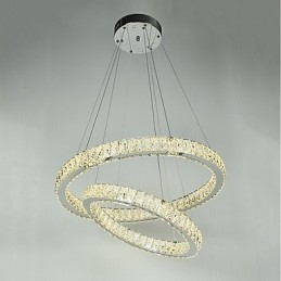 Beltéri kristálycsillár modern függesztékes mennyezeti lámpa szabályozható világító lámpa távirányítóval