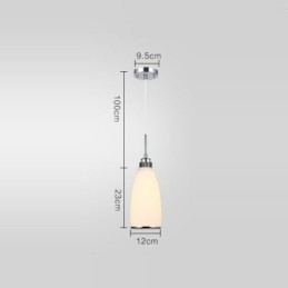 1 Light Modern, modern, integrált fém függőlámpa