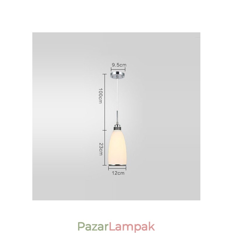 1 Light Modern, modern, integrált fém függőlámpa