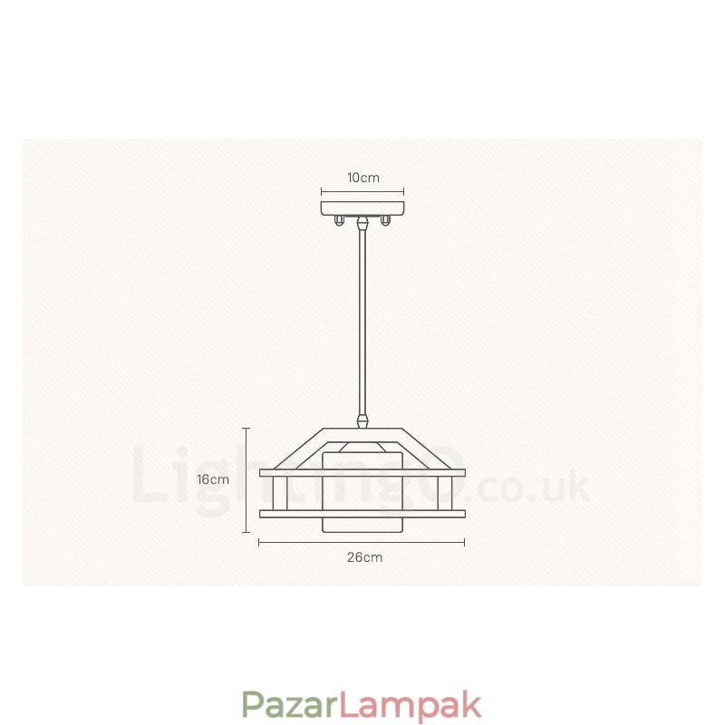 1 Világos fa Modern kortárs skandináv stílusú függőlámpa üvegernyővel