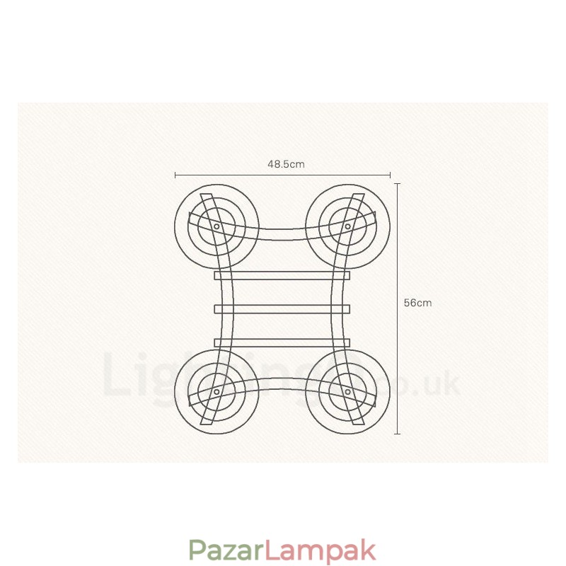 4 Világos fa rusztikus Lodge függőlámpa üvegernyővel
