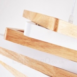 1 Light Wood Modern, kortárs függőlámpa fa ernyővel