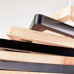 1 Light Wood Modern, kortárs függőlámpa fa ernyővel