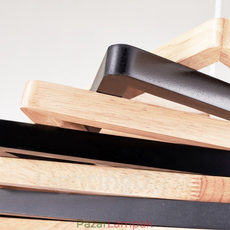 1 Light Wood Modern, kortárs függőlámpa fa ernyővel