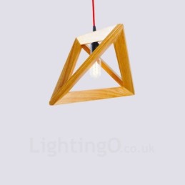 1 Light Wood Modern, kortárs függőlámpa fa ernyővel