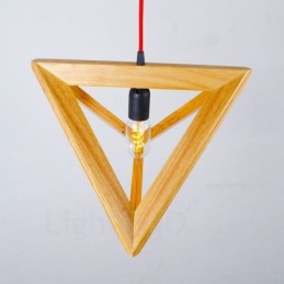 1 Light Wood Modern, kortárs függőlámpa fa ernyővel