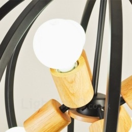 6 Light Iron Retro Vintage függőlámpa vasernyővel