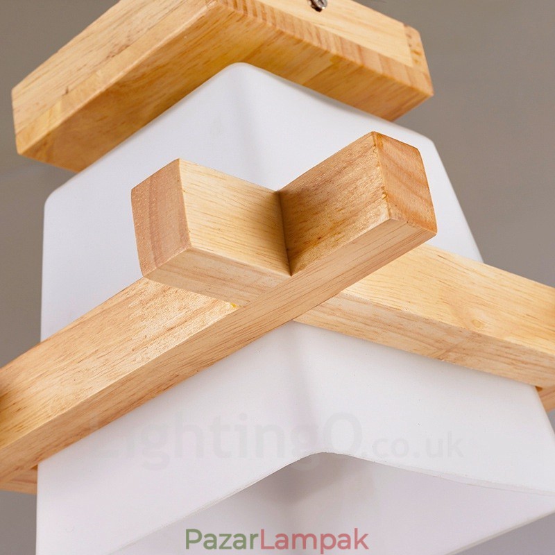 1 Könnyű, modern, modern, skandináv stílusú, süllyesztett mennyezeti lámpa üvegernyővel