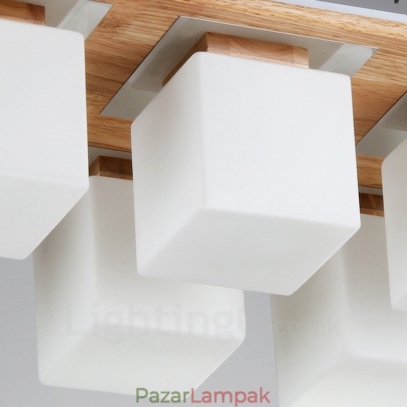 6 könnyű, modern, süllyesztett mennyezeti lámpa üvegernyővel