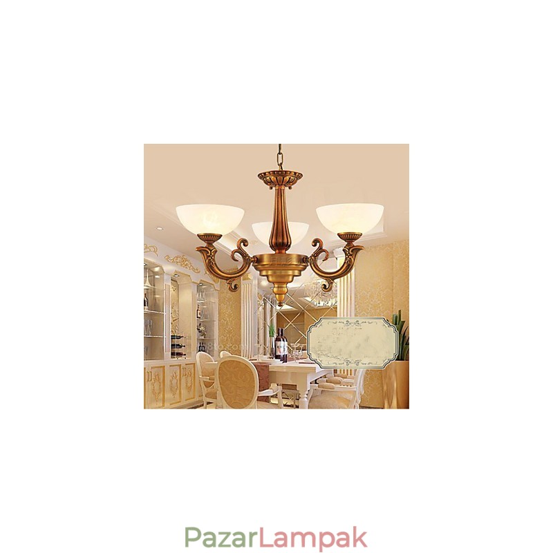 A kínai stílusú márvány lámpa csillár Full Copper lámpa csillár