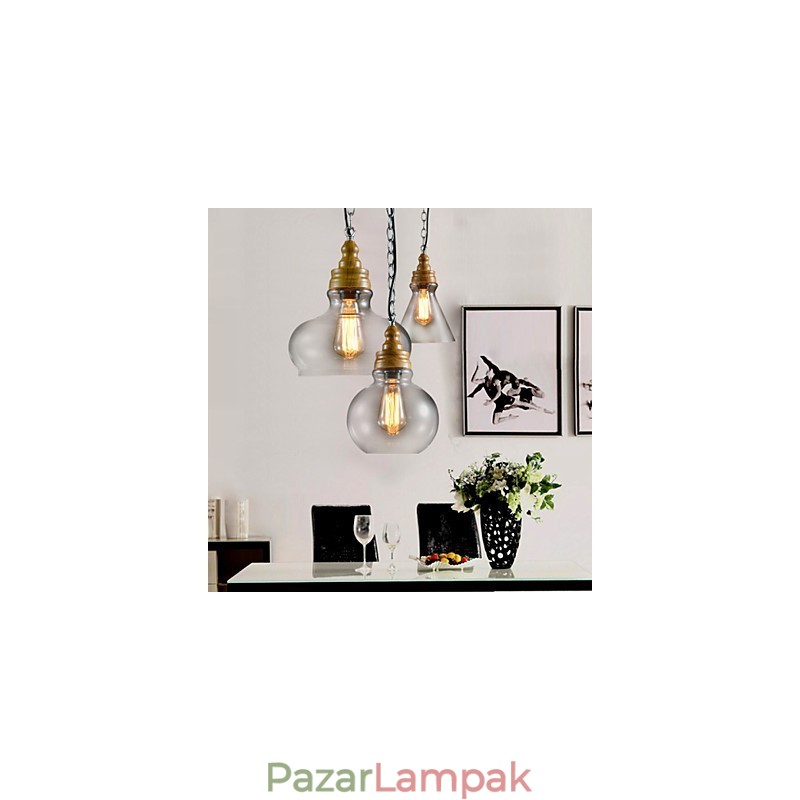 3 Light Modern, modern, mini stílusú fém csillár függőlámpa