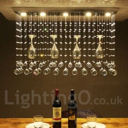 5 lámpa modern kristály mennyezeti függeszték beltéri csillár világító lámpatest