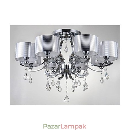 Modern K9 kristálycsillár 8 lámpák Modern K9 kristálycsillár 8 lámpák