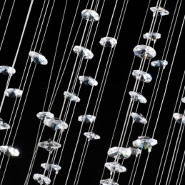 15 lámpa Modern K9 kristály mennyezeti függőlámpa beltéri csillár világító lámpatestek