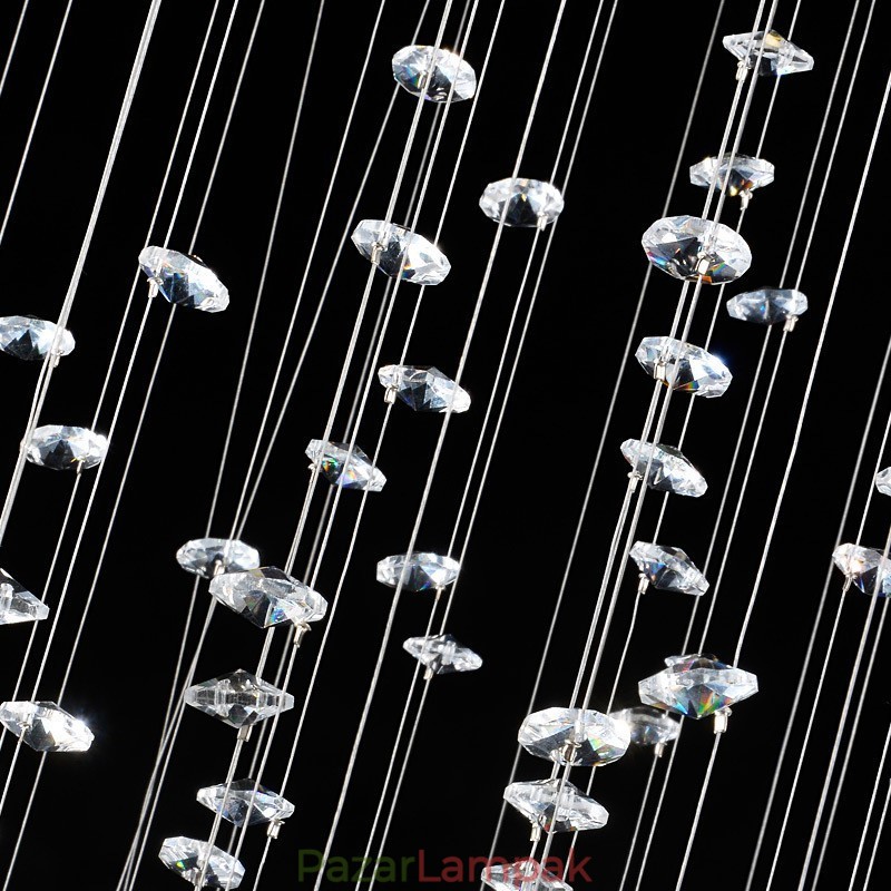 15 lámpa Modern K9 kristály mennyezeti függőlámpa beltéri csillár világító lámpatestek