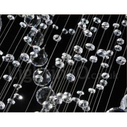 1 Világos Modern K9 kristály mennyezeti függesztékes beltéri csillár világító lámpatestek