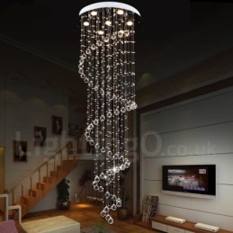 7 Lights Modern K9 kristály mennyezeti függeszték beltéri csillár világító lámpák lámpatestek