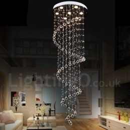 7 Lights Modern K9 kristály mennyezeti függeszték beltéri csillár világító lámpák lámpatestek