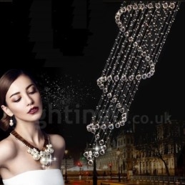7 Lights Modern K9 kristály mennyezeti függeszték beltéri csillár világító lámpák lámpatestek