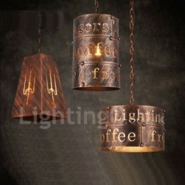 1 Light Retro Vintage függőlámpa Cafe House függőlámpa