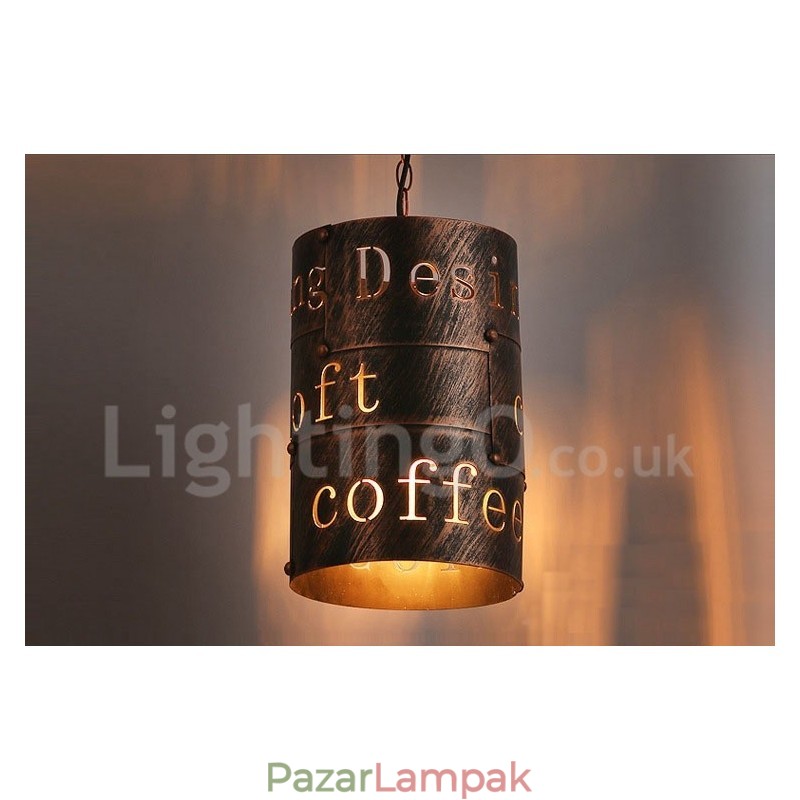 1 Light Retro Vintage függőlámpa Cafe House függőlámpa