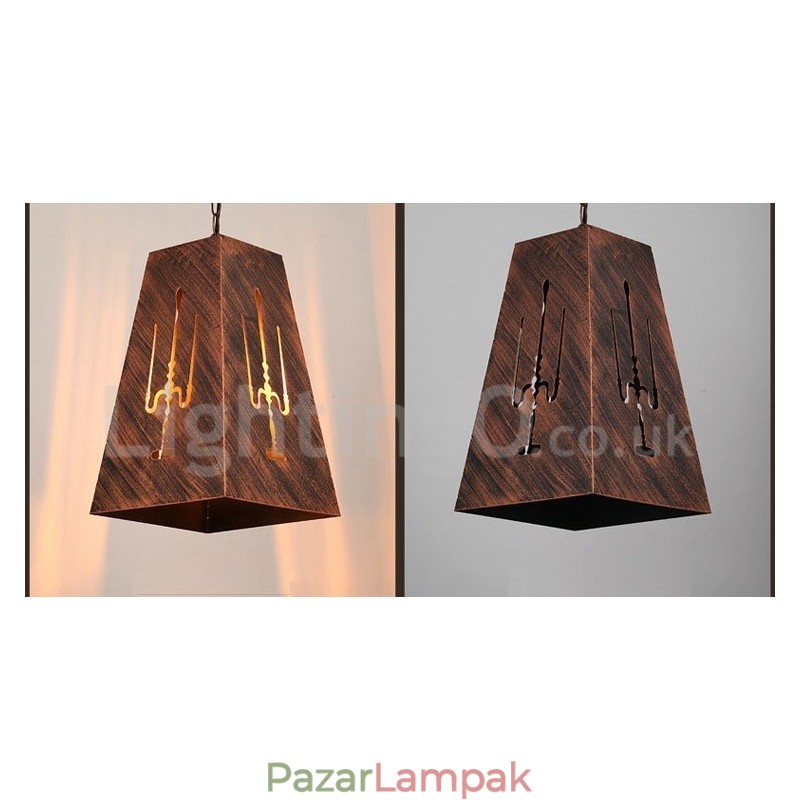 1 Light Retro Vintage függőlámpa Cafe House függőlámpa