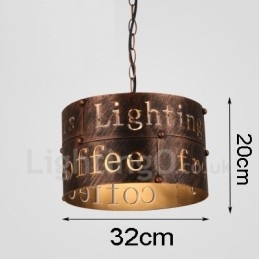 1 Light Retro Vintage függőlámpa Cafe House függőlámpa