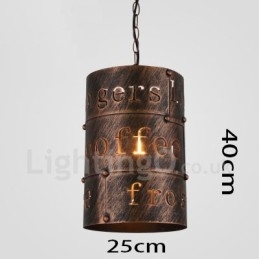 1 Light Retro Vintage függőlámpa Cafe House függőlámpa