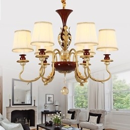 Crystal Chandelier 6 Lights Fashion Painting Fém