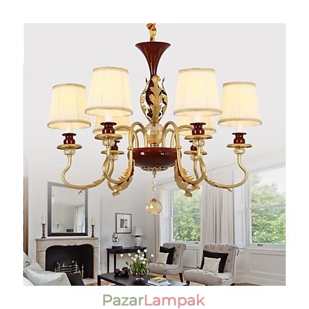 Crystal Chandelier 6 Lights Fashion Painting Fém Crystal Chandelier 6 Lights Fashion Painting Fém