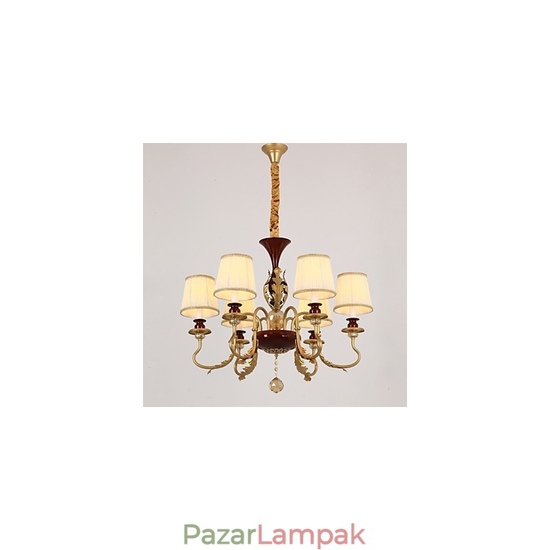 Crystal Chandelier 6 Lights Fashion Painting Fém