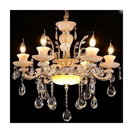 Európai stílusú medál, cinkötvözet utánzat, jade kristály medál