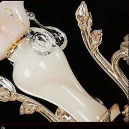 Európai stílusú medál, cinkötvözet utánzat, jade kristály medál