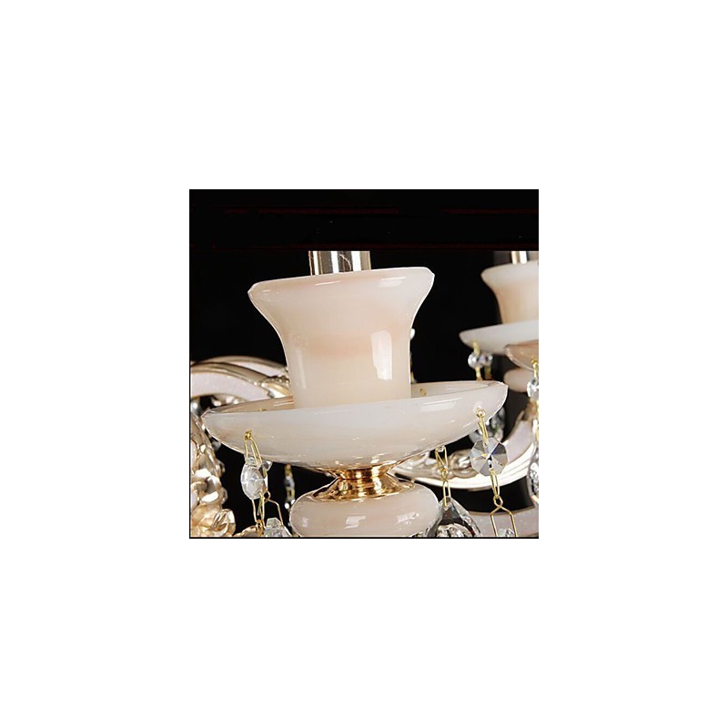 Európai stílusú medál, cinkötvözet utánzat, jade kristály medál